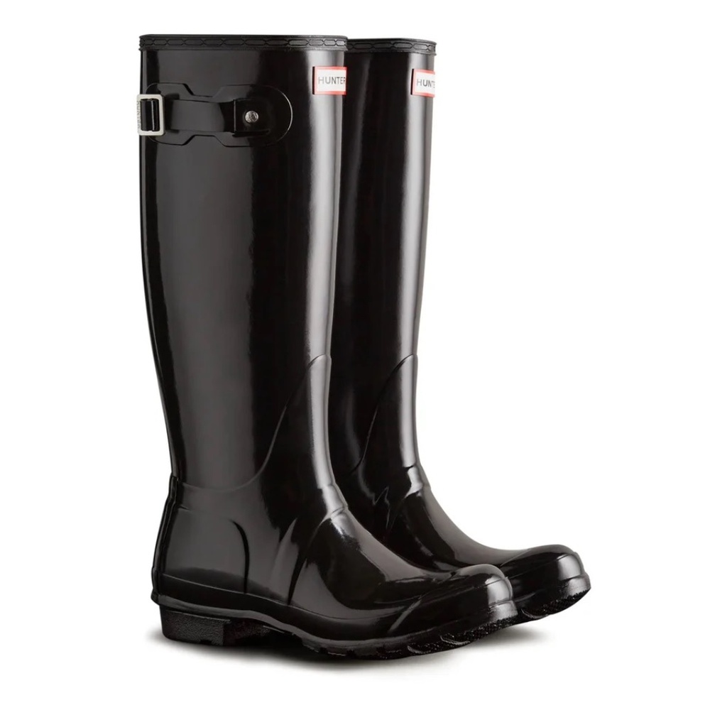 Hunter Original Tall Gloss Rain Boots Size 8